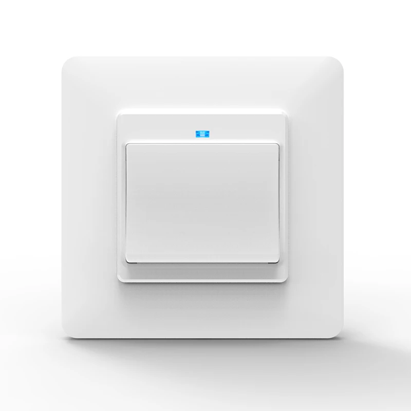 1 Gang White Switch Wi-Fi умный светильник, настенный выключатель, розетка, Кнопочная кнопка, ЕС, умная жизнь, Tuya, беспроводной пульт дистанционного управления, работает с Alexa Google Home - Цвет: 1 Gang White Switch
