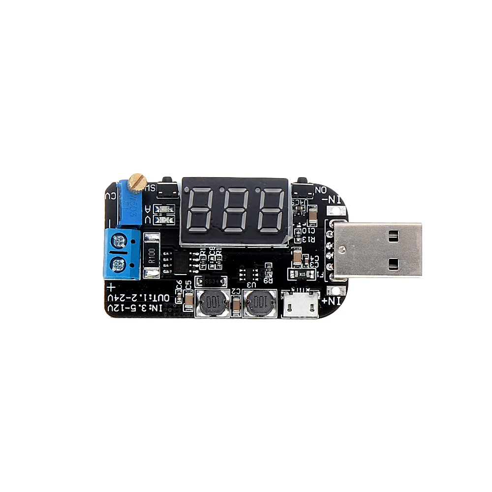 LEORY DC 5 В до 3,3 В/9 В/12 В/18 в/24 В USB Регулируемый понижающий блок питания регулятор напряжения Модуль DPL дисплей Напряжение