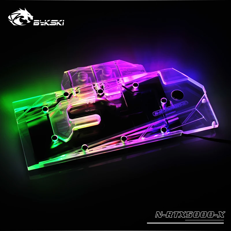 Bykski GPU воды блок для Leadtek RTX5000 RTX8000 полное покрытие Графика карты кулер для воды