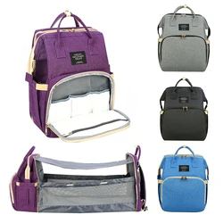 Sac à langer pliable pour bébé, sac à dos de voyage de grande capacité pour bébé, sac à langer pour soins de bébé, sac à la mode pour femmes # W0 