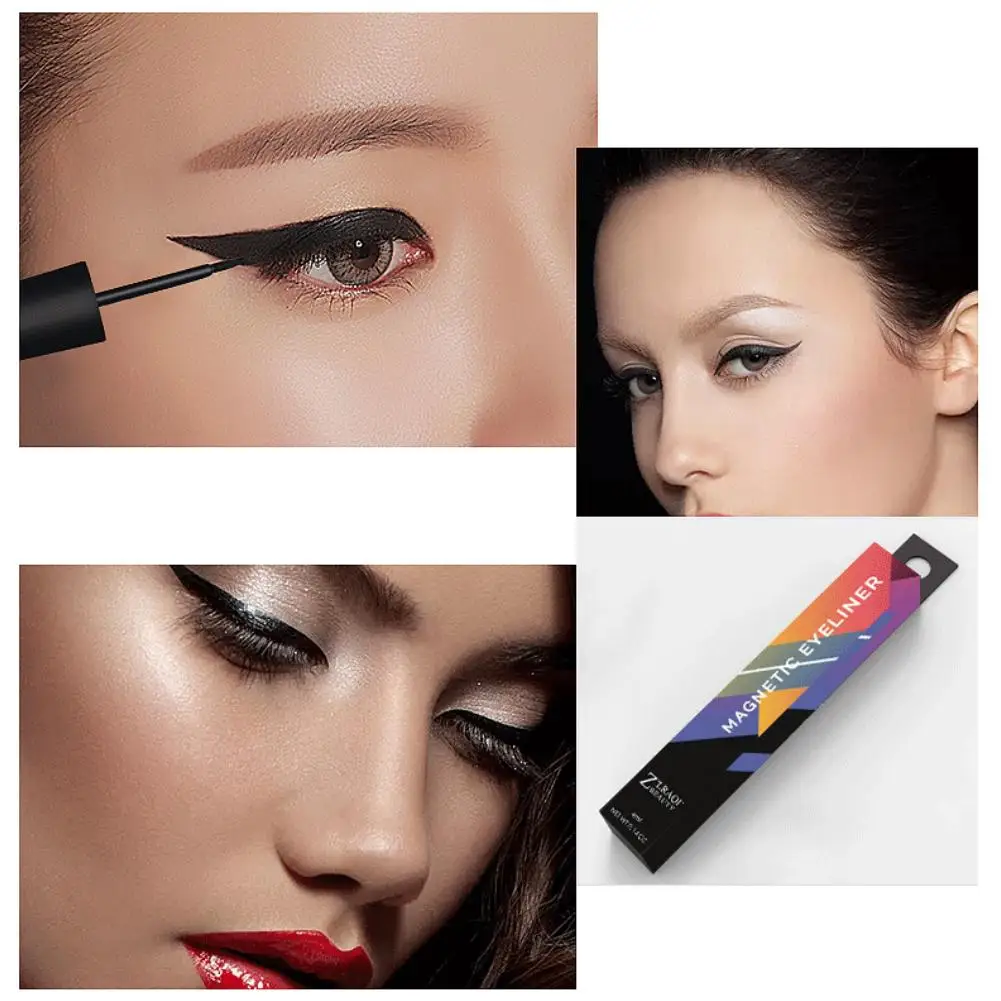 Waterproof Magnetic Eyeliner For Magnets Eyelashes Quick Drying Sweat-proof Long-lasting Big Eyes Makeup Liquid Eyeliner Waterproof Magnetic Eyeliner For Magnets Eyelashes Quick Drying Sweat-proof Long-lasting Big Eyes Makeup Liquid Eyeliner