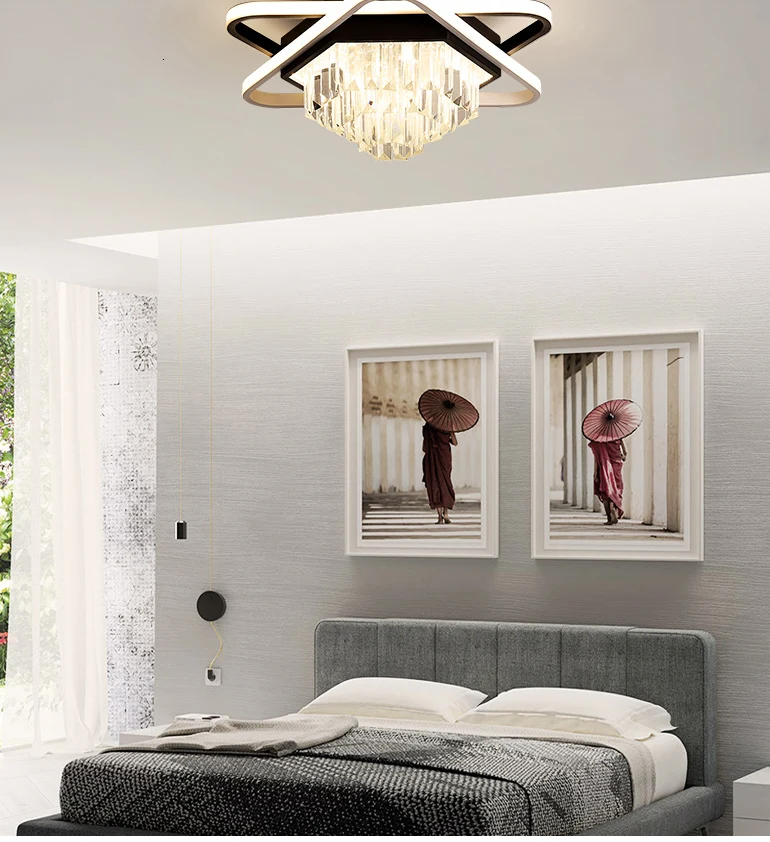 Люстра современный светодиодный светильник верхний дизайн освещение для гостиной для дома спальни гостиничный декоративный хрустальный люстры лампа