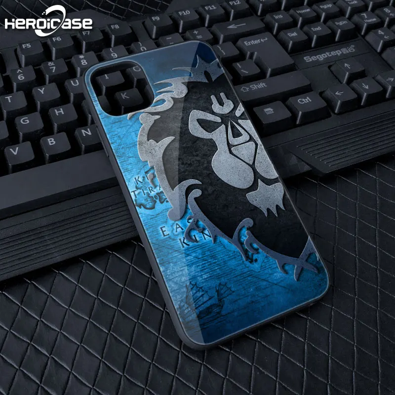 Чехол для iPhone Xs Max World Of Warcraft WOW из закаленного стекла Жесткий Чехол-крышка с узорами черный мягкий для Apple XR 8 7 6S Plus 5s SE shell