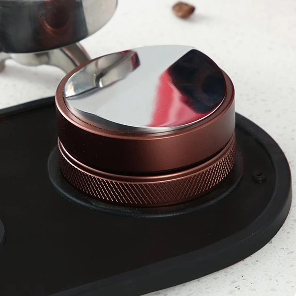 Coffee Distributor 2 in 1 Espresso Coffee Tamper Adjustable Tamper Corner for Coffee Making Tools