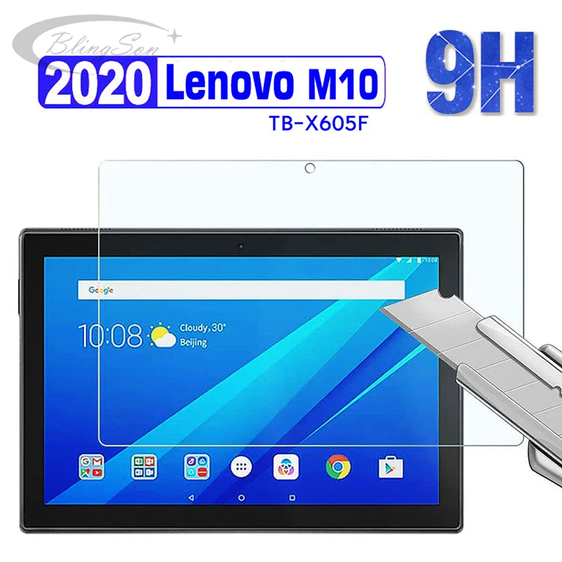 Protector de pantalla de vidrio templado 9H para Lenovo Tab M10 X605F, Protector de pantalla de 10,1 pulgadas para tableta Lenovo TB-X605F M10, película de vidrio templado X505F
