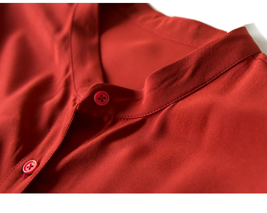 Рубашка из натурального шелка, платье, шелк тутового цвета, женское однотонное платье трапециевидной формы с поясом и длинным рукавом, M L XL