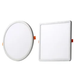 Ultrathin LED Panel Lights - Square & Round Indoor Illumination - 8W Round (Cold White)