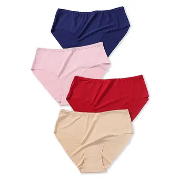 

Newest Women's Seamless Panties Solid Ultra-thin Panties Underwear For Women's Sexy Mid-Rise Briefs Lingerie Underpants 3Pcs/set