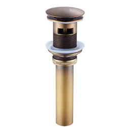 Antique Bronze Brass Waterfall Bathroom Sink Faucet with Hot & Cold Mixer (With overflow)