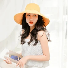 Female Soild Color New Outdoor Versatile Hat Unisex Bucket Cap Hunting Fishing Outdoor Hat men's women's Summer Sun Hat