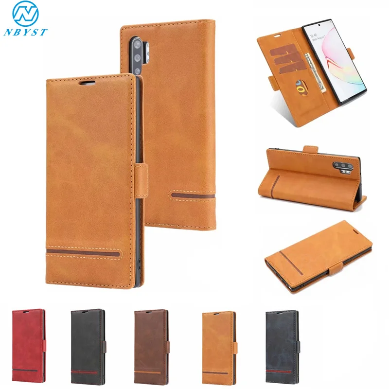 

Flip Leather Book Wallet Case For Samsung GalaxyS10E S10Lite S8 S9Plus A70 A50 A30 Magnetic Book Case Galaxy Note10pro Note10 5G