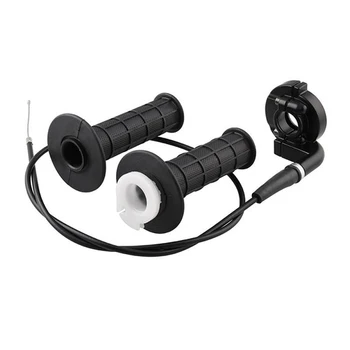 

Motorcycle Grips 7/8" 22mm Handle Throttle Clamp Hand Grip with Twist Cable For 50-250CC ATV Quad Pit Dirt Bike Motocross Racing
