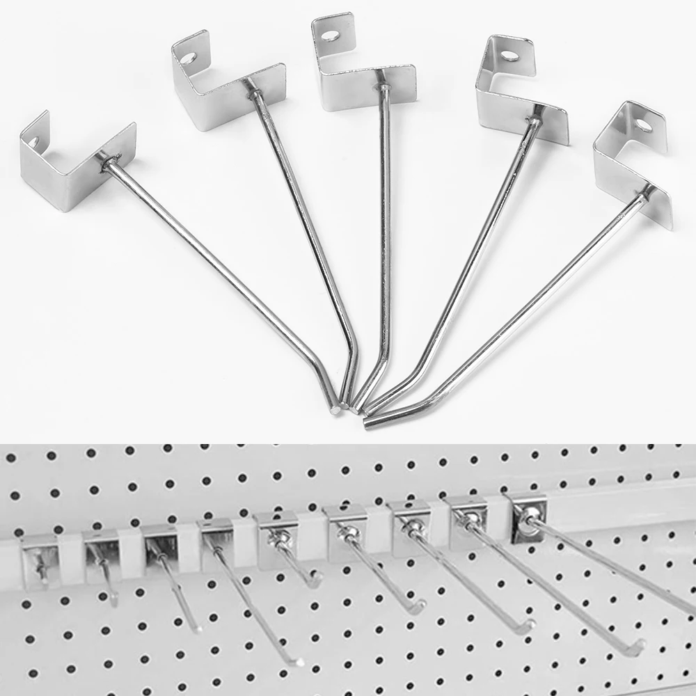 5 шт. Многофункциональный одинарный Pegboard крюк товары полка держатель розничный магазин Peg супермаркет дисплей крючки домашняя кухонная для хранения стойка