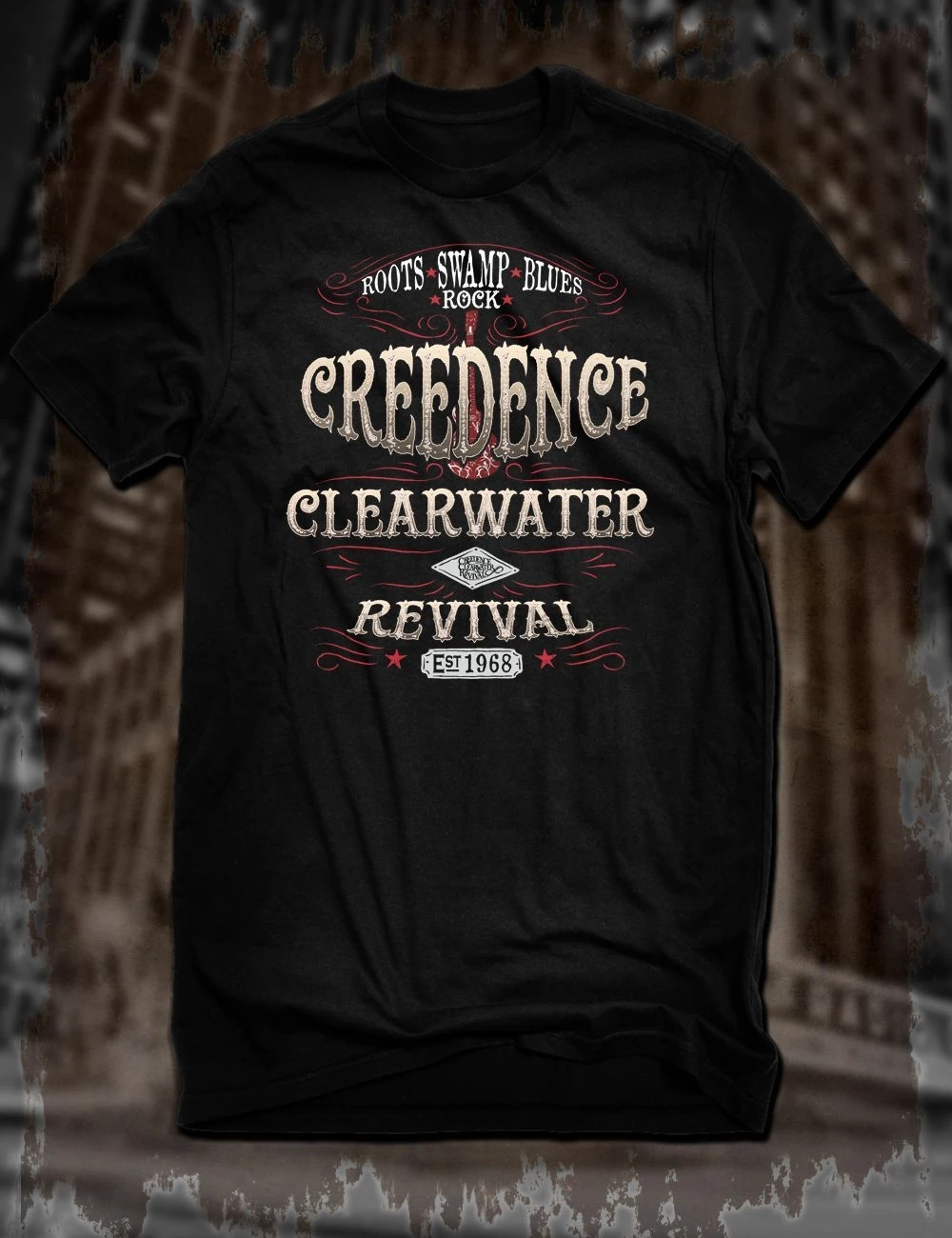 Новинка черная футболка Creedence Clearwater Revival Ccr Lucky Son Swamp Rock новинка 2019 летняя Мужская
