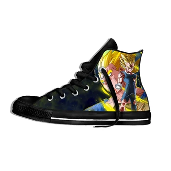 

2019 New Summer Breathable Shoes Fashion Majin Vegeta 3D Printed for Men Women Lightweight High Top Shoes