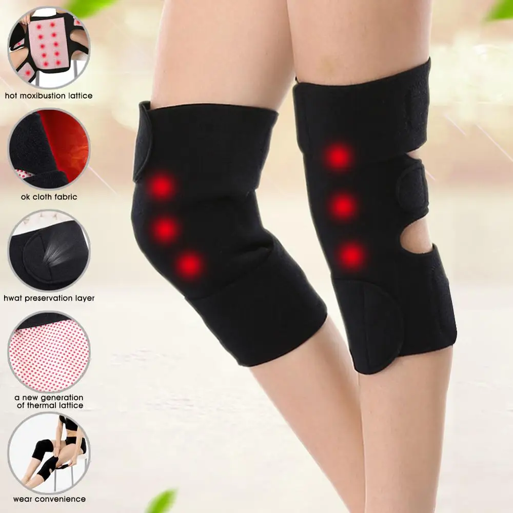 

Tourmaline Self Heating Knee pads Support Magnetic Therapy KneePad Pain Relief Arthritis Knee Massage