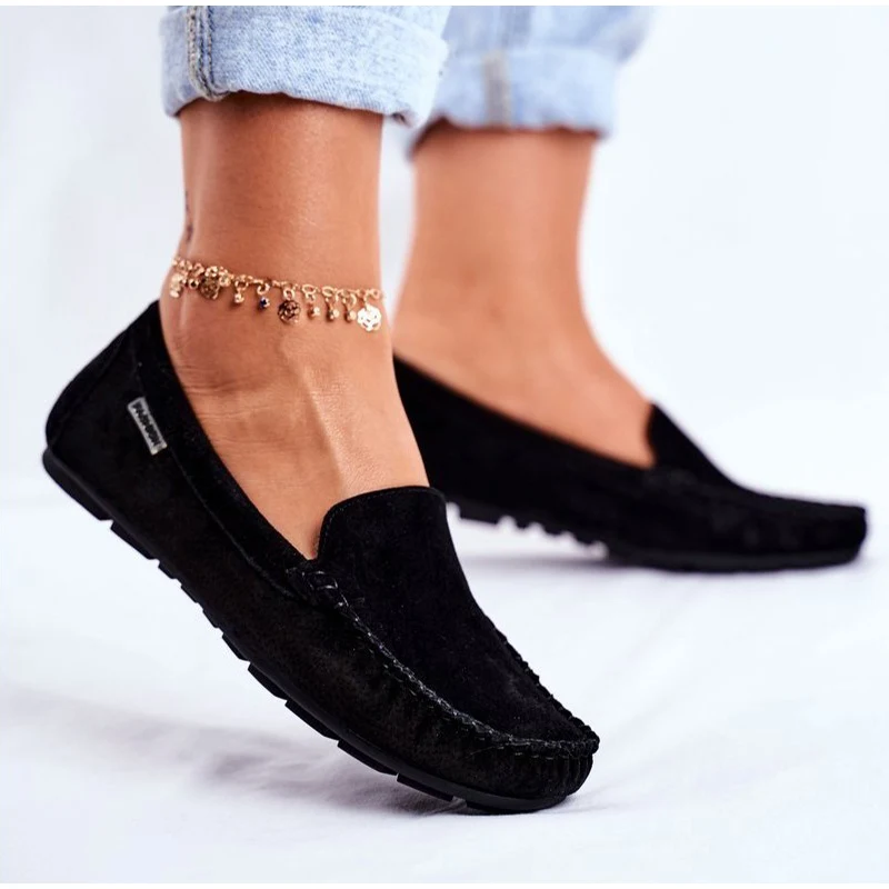 Women Moccasins Shoes Ladies Slip On Loafers Casual Comfort Woman Sewing Suede Flats Female Soft Bottom Lightweight New