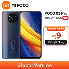 Global Version POCO X3 Pro NFC 6GB 128GB / 8GB 256GB Cellphone Snapdragon 860 120Hz Refresh Rate 5160mAh 33W Charge Quad Camera