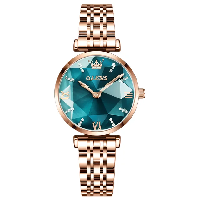 OLEVS Quartz Watch for Women Ladies Fashion Wrist Watch Green