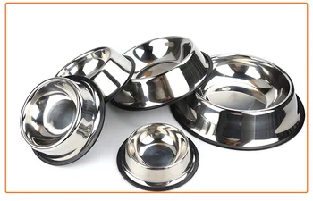 

bowl pet feeder stainless steel dog bowl cat bowl Pet bowl pet supplies cat food bowl stainless steel dog
