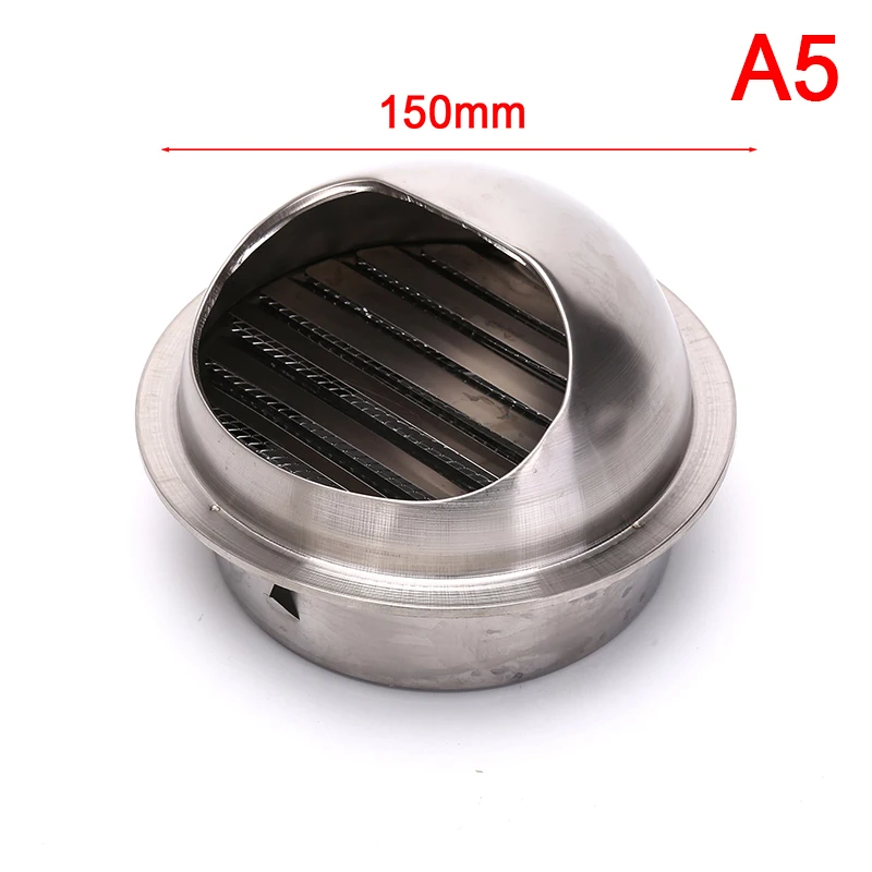 Waterproof Design Stainless Steel Wall Ceiling Air Vent Ducting Ventilation Exhaust Grille Cover Outlet Heating Cooling Vent Cap