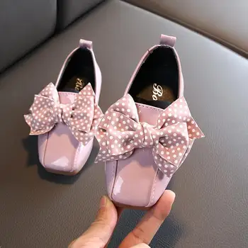 

Spring Autumn Baby Girls Princess Dot Bow Shoes Children Casual Shoes Toddler Girls Dress Sneakers Kids Flats