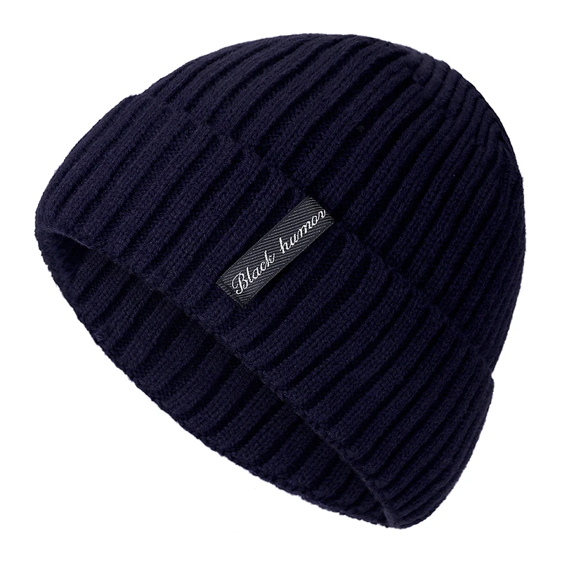 Black Human Winter Hat Add Fur Warm Beanies Hat Baggy Skullies Knitted For Men Women Ski Sports Beanies Cap,knitted hat,winter hats