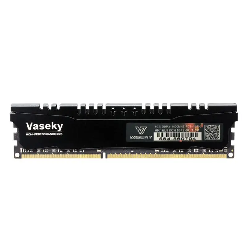 Vaseky 4G DDR3 ПАМЯТЬ для настольного компьютера Intel AMD Paltform настольная память 1600MHz Y5GE
