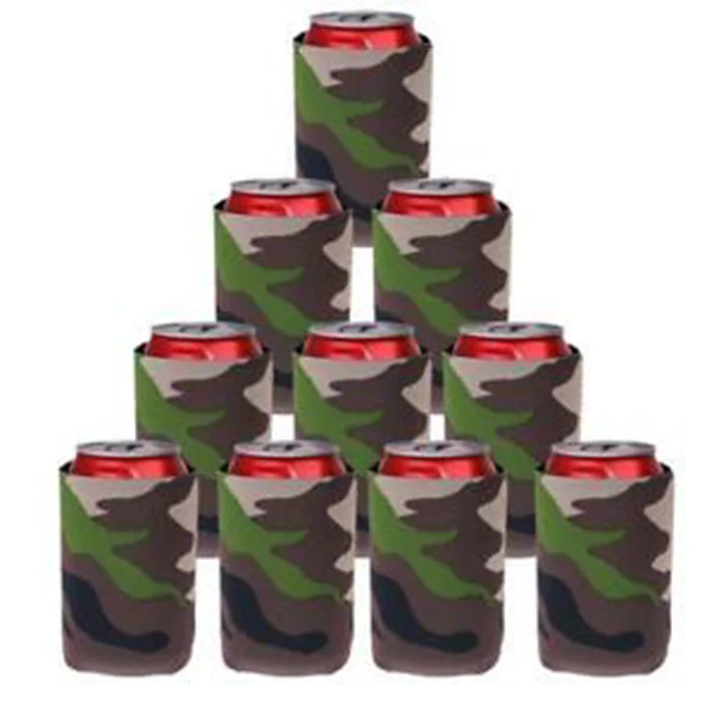10 шт./компл. Cola пиво напитки банок Неопреновый для дайвинга Материал чашка в камуфляже рукав
