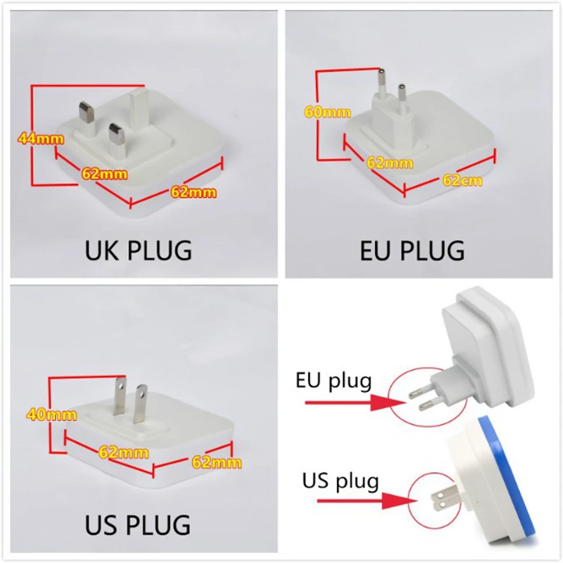 Mini LED Night Light EU/US Plug-in Dusk to Dawn Sensor Wall Nights Lamp Square for Bedroom Hallway Stairs Corridor 110V 220V potato night light