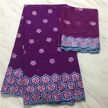 

Swiss Voile Lace Embroidered 2019 African Lace Fabric With Stones/Beaded Swiss Voile Cotton Lace Fabric For Clothes PL110505