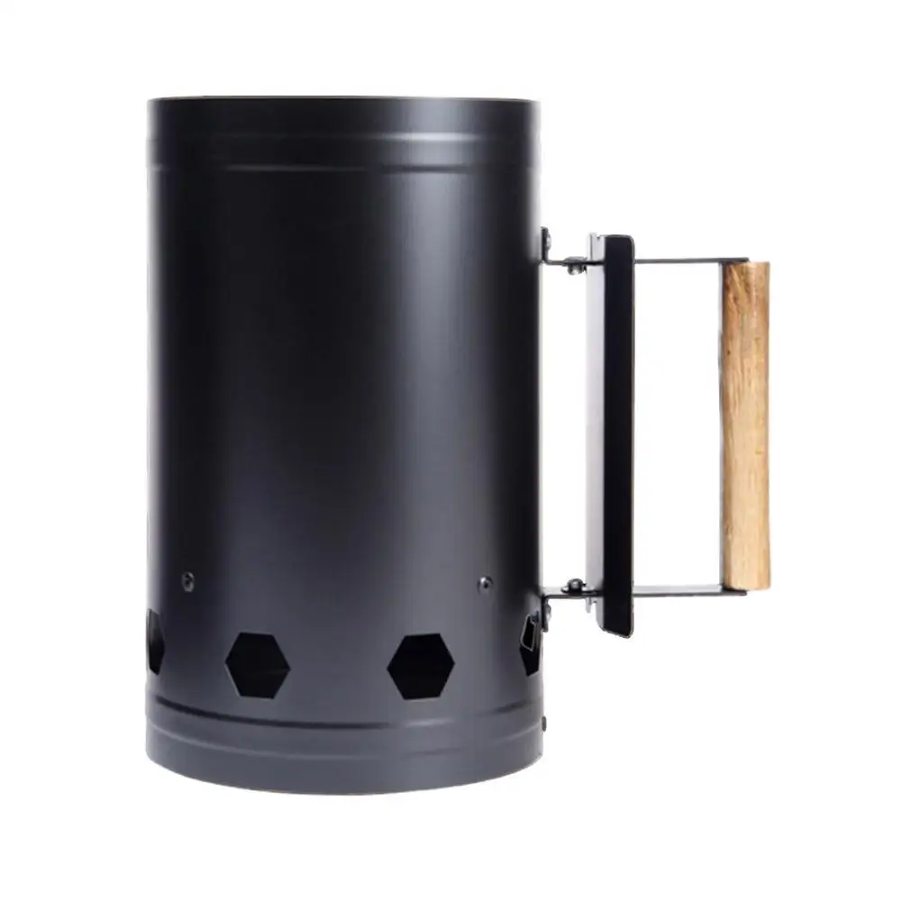 Fast Charcoal Ignition Barrel Carbon Stove Outdoor Barbecue Fire Starter Bucket 2021 Barbecue Tool Bamboo Chimney Charcoal Grill