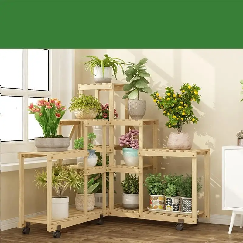 MODEL B Escalera Decorativa Madera стол садовые полки для Estante Para Plantas уличная Цветочная полка стойка Stojak Na Kwiaty подставка для растений - Цвет: MODEL B