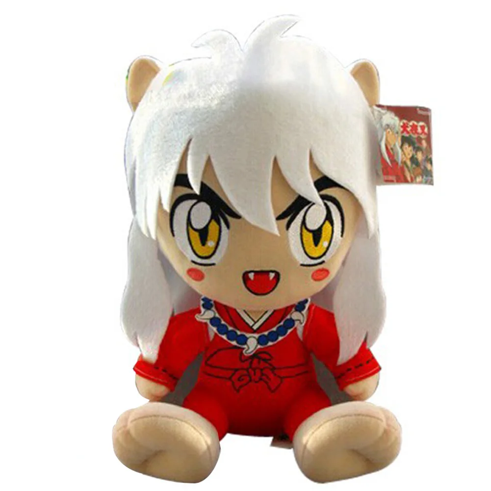 Белый Новое поступление Inuyasha фигурка 30 см аниме Кагоме плюшевые игрушки милые куклы - Цвет: Белый