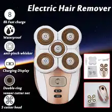 Новинка 110-240 В моющийся Женский электрический прибор для удаления волос на лице водонепроницаемый аппарат для бритья