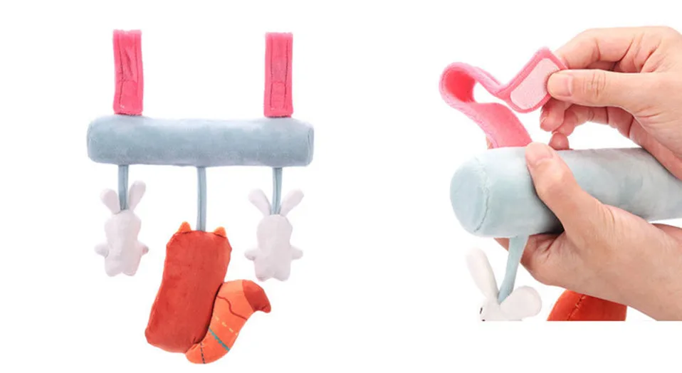 Новейший стиль, милые игрушки для малышей, для коляски, животные, колыбель подвесная, для новорожденных, мобильные погремушки, детские развивающие плюшевые игрушки