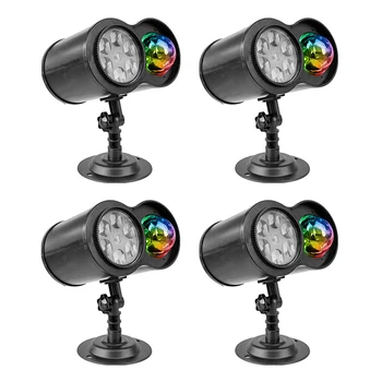 

Double Tube Water Wave Pattern Lights 6W LED Projector Remote Control Waterproof IP65 Projection Outdoor Garden Lamp Landscape