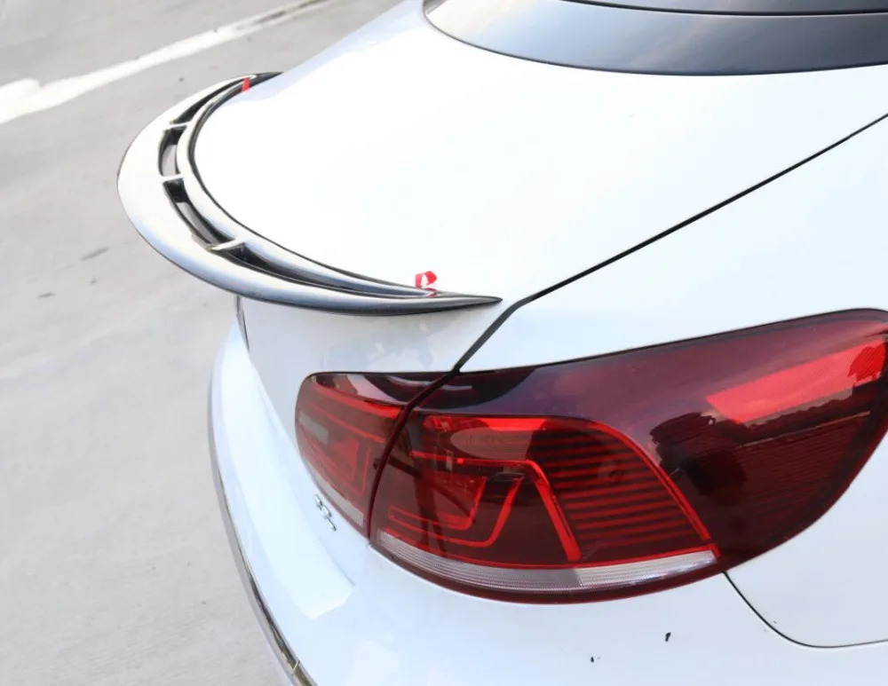 Углеродное волокно заднего крыло багажника выступ Спойлеры подходит для VW Volkswagen CC 2009 2010 2011 2012 2013