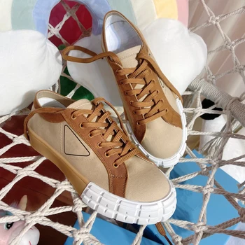 

Women Brand Designer Platform Canvas Sneakers Casual Leisure Running Sports Shoes Breathable Walking Tennis Shoes