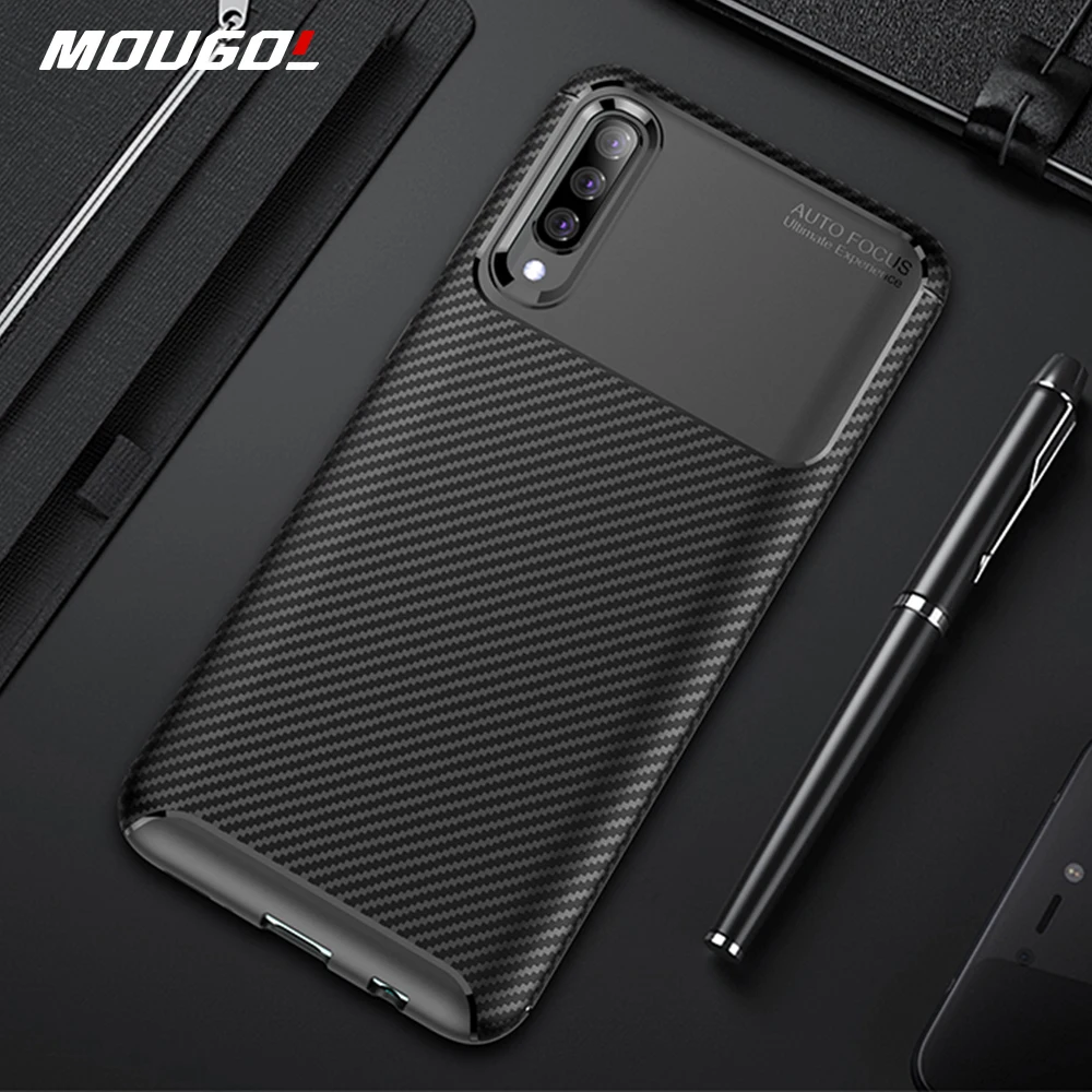 

For Samsung Galaxy A30s A50s A70s Case Luxury Carbon Fiber Cover Shockproof Phone Case For Samsung A 50s 70s A 30 s Cover Bumper