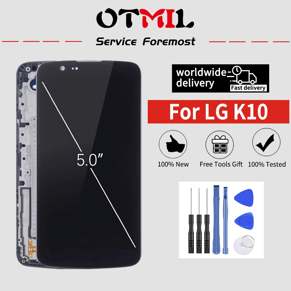 5 3 &quotOTMIL для LG K10 ЖК дисплей сенсорный экран Замена K410 K430 K430DS K420N 420N tv lcd $|Экраны