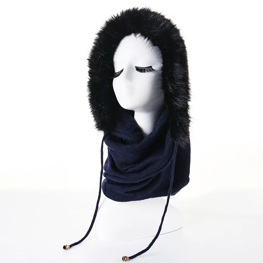 ZLD двойного назначения зимние шапки для мужчин и женщин капюшон Регулируемая черная флисовая маска термальная Балаклава маска лицо головной убор ветрозащитный - Цвет: 4