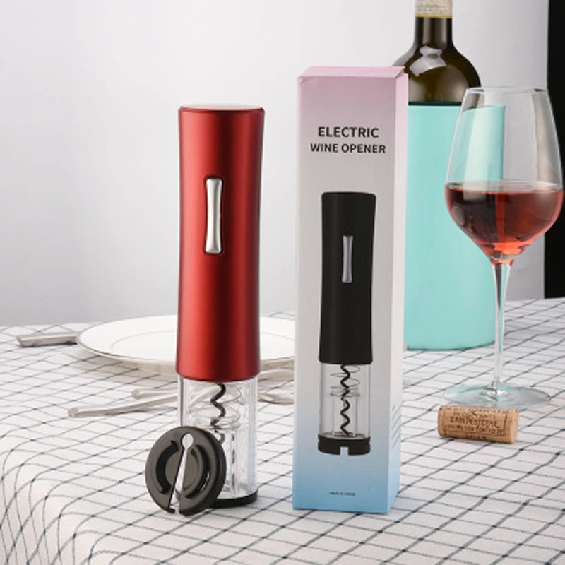 

Electric Wine opener Red Wine Corkscrew With Foil Cutter Vacuum Stopper Kitchen Tools Bar tools Wine Gifts