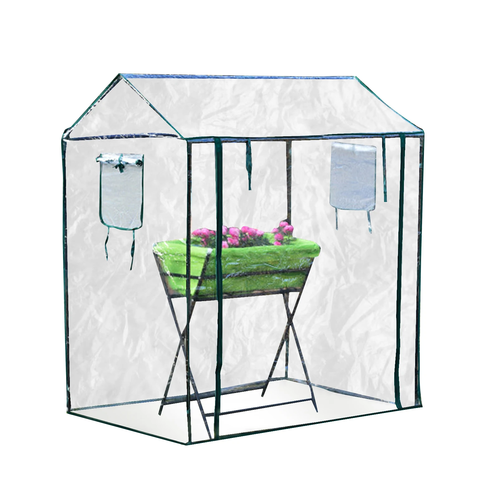 

Garden Greenhouse With Brackets PVC Plant Protection Cover Garden Tent Waterproof UV Resistant Agricultural Warm Shed