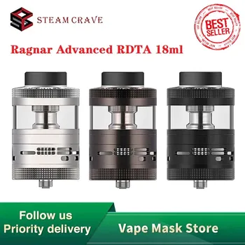 

Hot Original Steam Crave Aromamizer Ragnar Advanced RDTA Atomizer 18ml E Cigarette Vape Tank for Hadron 220W MOD Vs Titan RDTA
