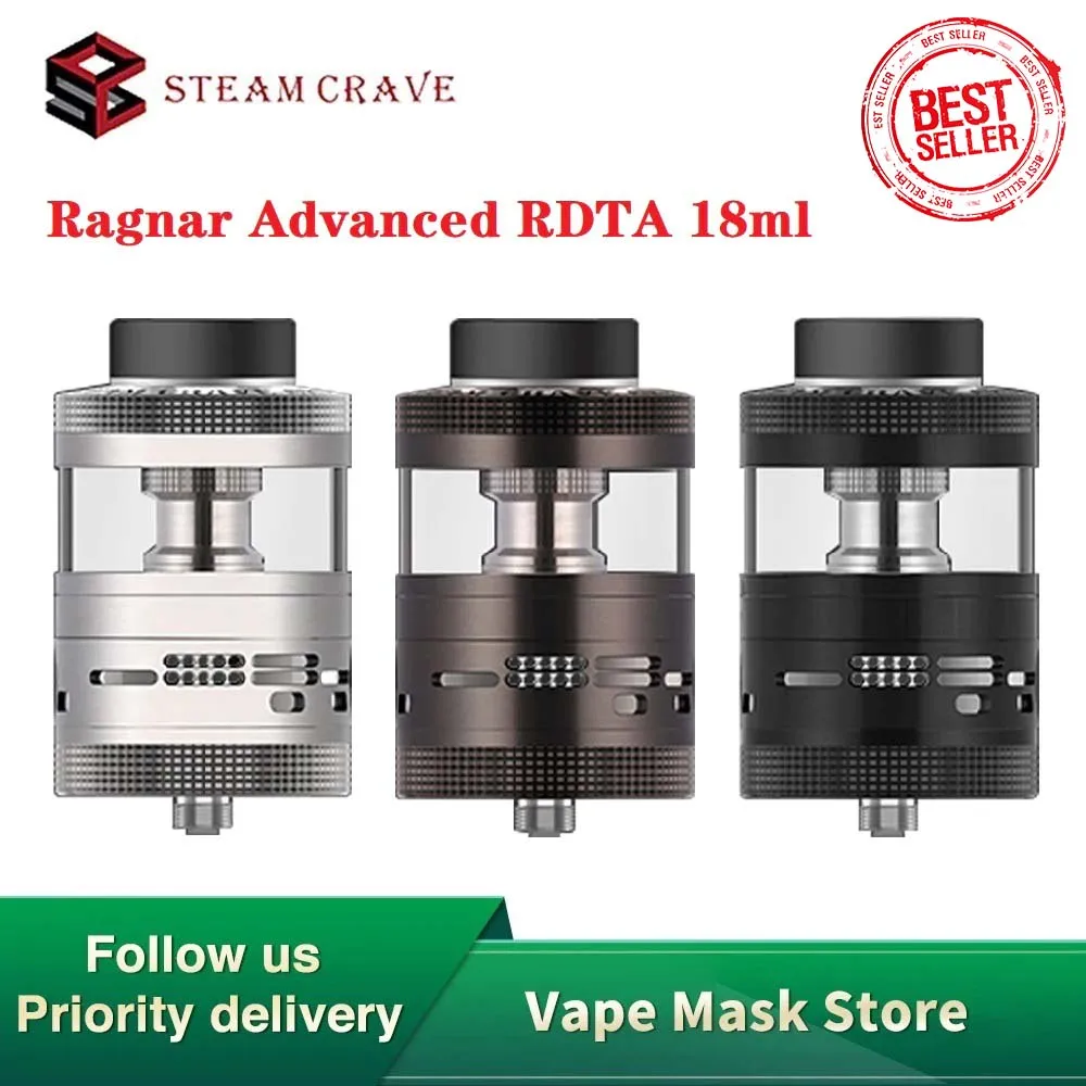 ГОРЯЧАЯ Оригинальная Паровая жажда ароматизатор Ragnar Advanced RDTA атомайзер 18 мл