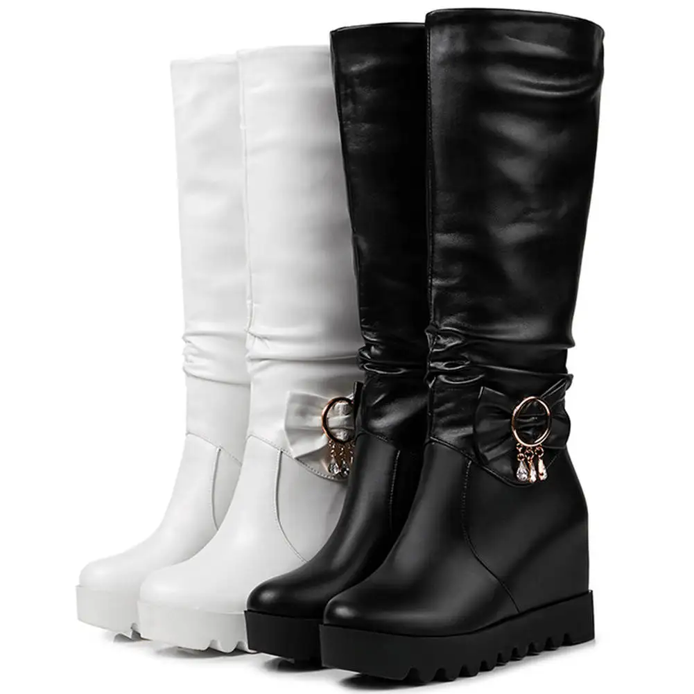 KARINLUNA Big Size 30-43 New Snow Boots Ladies Height Increasing Platform Shoes Woman Fashion Decoration Non-slip Boots Women