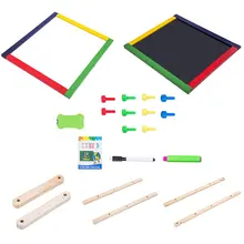 Регулируемый Детский мольберт, доска для рисования, складной блокнот для рисования, магнитная двухсторонняя деревянная доска для рисования, Обучающие игрушки