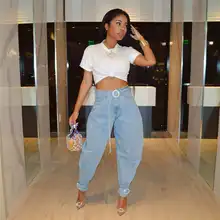 

Mom Jeans Oversized Jean Woman Denim Boyfriend Jeans for Women New Spring Summer Casual Sashes High Waist Trousers Ladies Jeans