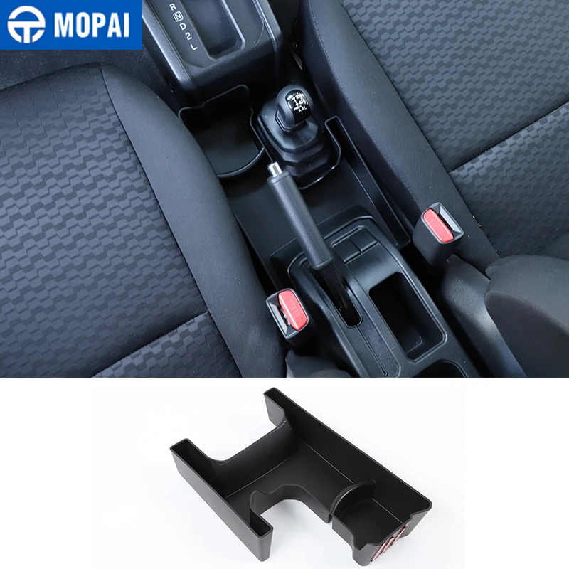 MOPAI Stowing Tidying for Suzuki Jimny 2019+ Car Gear Shift Storage Box Organizer Tray for Suzuki Jimny 2019+ Inner Accessories